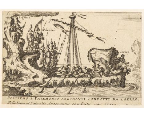 * Bocquet (Nicolas, active 1684-1716). Le Magnifique Carousel fait sur le Fleuve de l'Arne a Florence, pour le Mariage du Gra