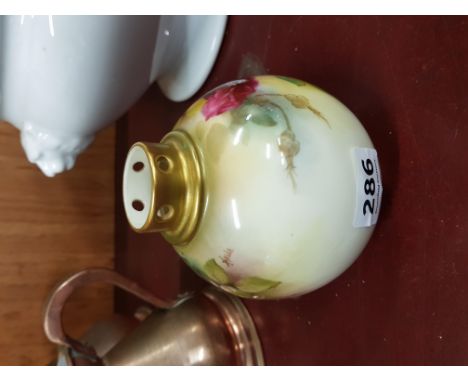 ROYAL WORCESTER POT - POURRI SIGNED K. BLAKE 