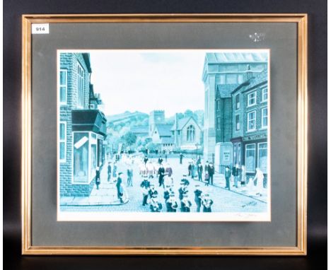 Tom Dodson Pencil Signed Colour Print Titled 'Anniversary Walk / Procession' signed lower right. Fine Art Guild Stamp To Lowe