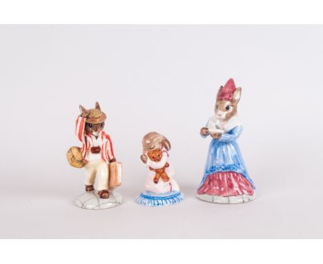 Royal Doulton Ltd Edition Bunnykins Figures ( 3 ) In Total. 1/ Father Bunnykins. DB.154. 4 Inches High. 2/ Sundial Bunnykins.