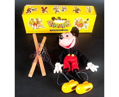 Pelham Handmade Puppet 'Mickey Mouse' complete with original box. In good condition.