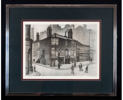 L.S.Lowry 1887-1976 Pencil Signed By The Artist Limited Edition Colour Print/Lithograph. Of 850. 'Great Ancoats Street' on la