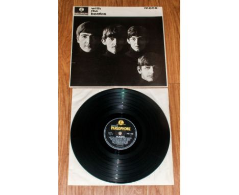 ' With The Beatles ' 1963 UK 1st Pressing - Parlophone Mono Vinyl L.P. Released In 1963. Catalogue Num. PMC 1206. With Matrix