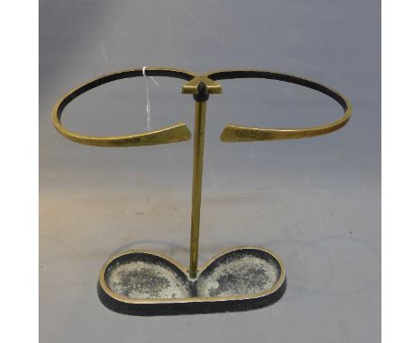 A brass stick stand. 