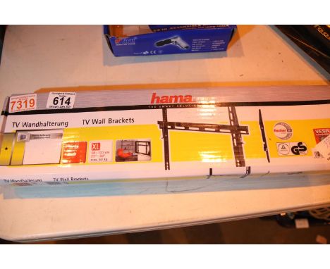Boxed Hama TV wall bracket. Not available for in-house P&amp;P, contact Paul O'Hea at Mailboxes on 01925 659133 