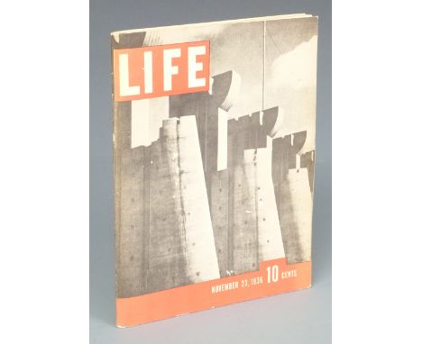 Life Magazine November 23, 1936, volume 1 number 1 First Edition in original publisher's illustrated wrappers