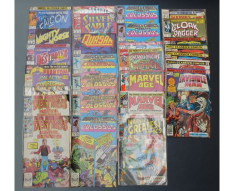 Thirty-one Marvel comics comprising Fred Hembeck Destroys The Marvel Universe 1 x2, Homer The Happy Ghost 2, Galactic Guardia