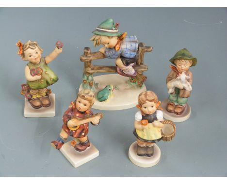 Five Goebel Hummel figures