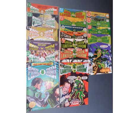 Nineteen DC Comics Green Lantern &amp; Green Arrow comprising 1, 3, 4 x2, 5-7, 82, 83, 84, 87, 89, 92, 102, 103, 106, 107, 11