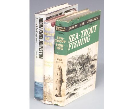 Sea-Trout Fishing by Hugh Falkus 1962 First Edition with humorous signed inscription from the author, Robin Knox-Johnston A W