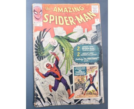 Marvel comic The Amazing Spider-Man #2 first appearance of The Vulture, 1963.&nbsp;