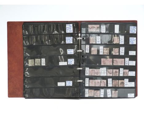 A stockbook of GB Victoria and Edward VII stamps in a ring binder. Includes range of surface printed issues