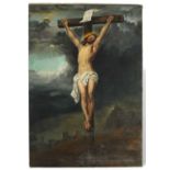 Vastagh, György (1834-1922), Ölgemälde Kreuzigung, Kopie nach Anthonis van Dyck (1599-1641)