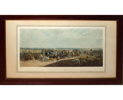 After C Henderson, engraved by E Duncan, "Returning from Ascot Races", hand coloured engraving, published by R Ackermann, cir