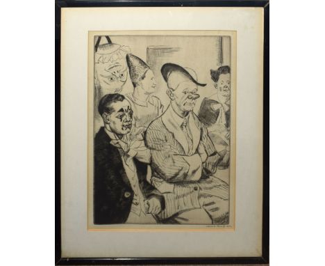 •AR Dame Laura Knight (1877-1970), "Some clowns", black and white etching, signed in pencil to lower right margin, 35 x 24cm