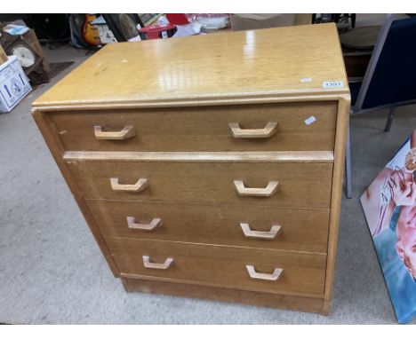 A light oak G-plan chest of draws. 66 x 85cm