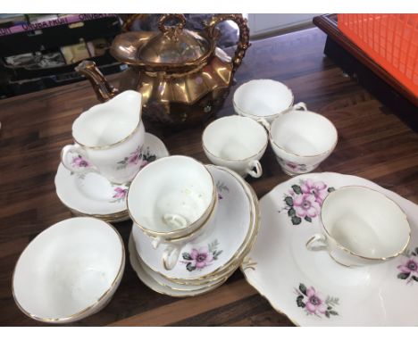 A collection of Winston bone china together with a teapot a/f - NO RESERVE