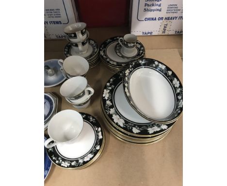 A Royal Doulton intrigue part tea dinner service - NO RESERVE