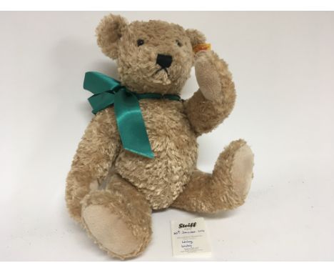 A Steiff bear with single jointed body.