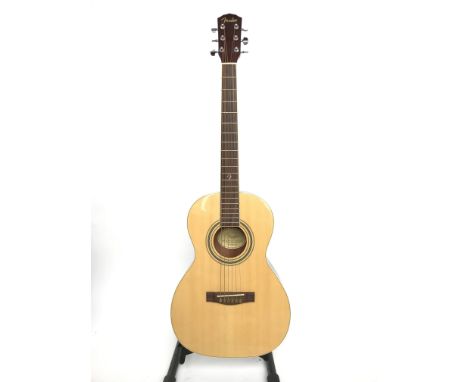 A Fender GDP 100 Natural Parlour Style acoustic guitar with serial number SQ040SC872. Excellent introductory acoustic guitar,