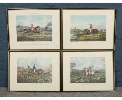 Four framed 19th century hunting prints, One Of The Flowers Of Our Hunt, after Henry Thomas Alken, engraved by J Harris.  