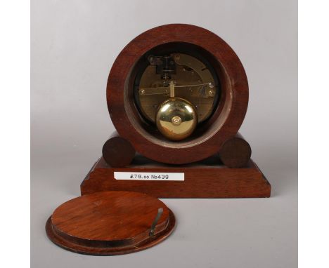 A Comitti of London mantel clock. 20cm height. (with key)  