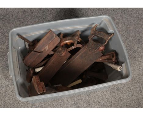 A box of hand tools.  