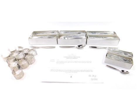 A Terence Conran For Concorde Abco stainless steel cutlery set, 24 place settings, comprising knife, fork, dessert spoon and 