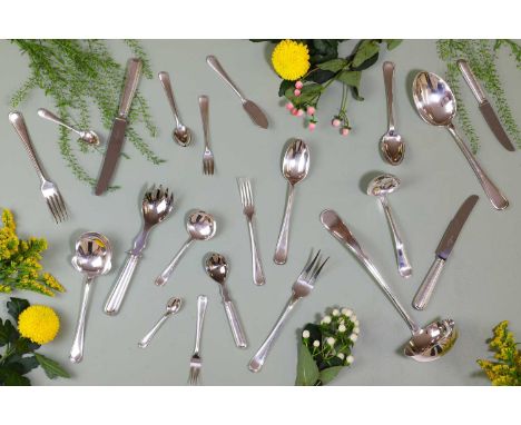A Dutch silver flatware service,by Van Kempen &amp; Begeer, mid-20th century,comprising one hundred and fifty-five pieces, wi