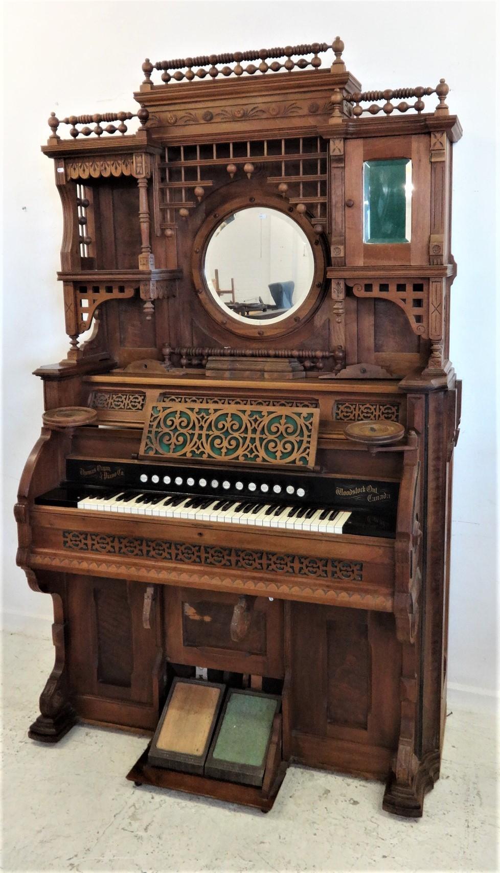 Harmonium made by Thomas Organ & Piano Co. Woodstock Ontario, Canada