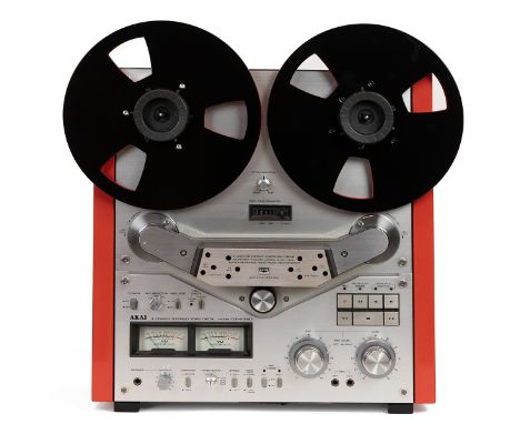 Audio Interest. Vintage Akai GX-6350D reel to reel 4 track stereo tape deck. 3-motor direct capstan drive with feather-touch 