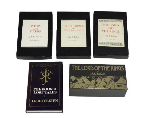 J.R.R.Tolkien interest - three De Luxe Edition books to include: "The Hobbit" (De Luxe First Edition, second impression 1979)