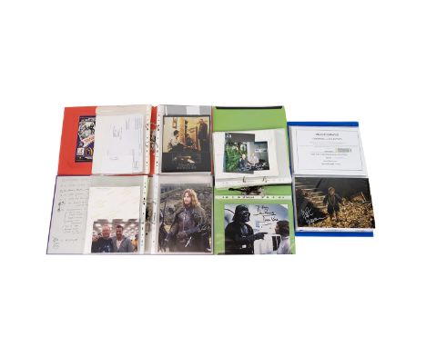 Entertainment autographs- To include various Star Wars including 2x David Prowse (Darth Vader) and Aaru Humpman (Bounty Hunte