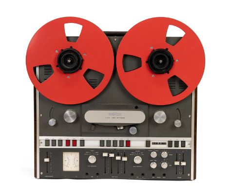 Audio Interest. Vintage 1970s Revox A700 reel to reel tape recorder. 110-250v, 50-60 Hz, 130w. 3 speed, 2 tracks, wooden side