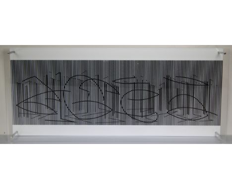 Jesus Rafael Soto (Venezuela, France, 1923 - 2005)Titled: "Escritura" from the 1979 Sintesis Series. Numbered: (37/110) Mediu