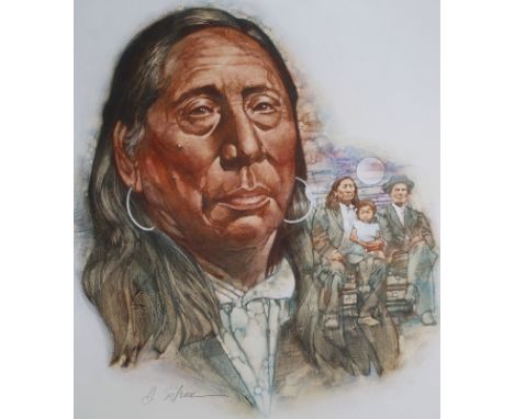 Hodges Soileau (American, B. 1943) "Little Raven" Signed lower left. Original Mixed Media painting on Foam Board. Provenance: