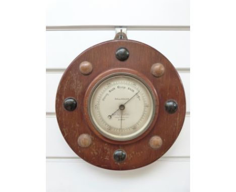A mahogany cased Callaghan, 23a New Bond St, London aneroid barometer, diameter 25cm 