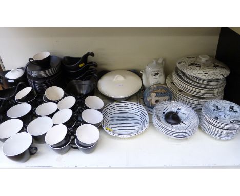 A collection of retro dinner and tea ware including Midwinter Stylecraft, Ridgway Homemaker etc, approximately 100 pieces