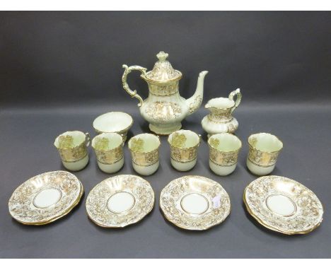 Hammersley tea set with gilt decoration 