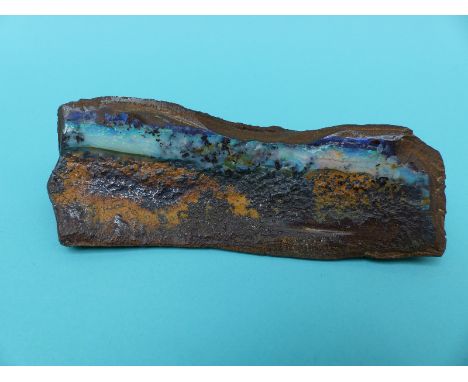 A section of boulder opal (length approximately 15cm)