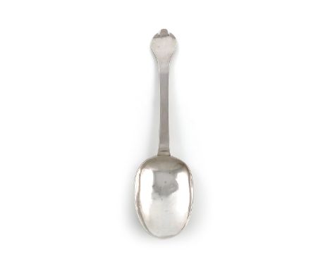 A Charles II silver Trefid spoon, by Nicholas Clements, London 1683, the reverse of the oval bowl with a plain rat-tail, the 