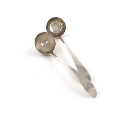 A George III Scottish provincial silver Old English pattern toddy ladle, by Alexander Campbell, Greenock circa 1800, circular