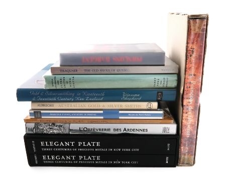 A collection of silver reference books on Foreign silver, comprising: L'Orfevrerie Des Ardennes, Poincons de Fabricants Lyon 
