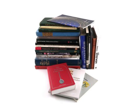 A collection of silver-related reference books and pamphlets, including: The Coleman Collection of Mustard Pots, Sotheby Park