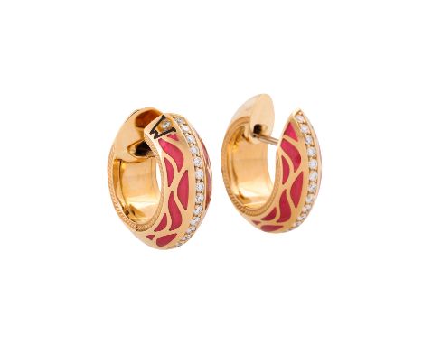 WELLENDORFF Paar Creolen "Pures Glück", Brillanten zus. ca. 0,29 ct, sehr gute Farbe u. Reinheit, KP: 11.500 € (2016), GG 18K