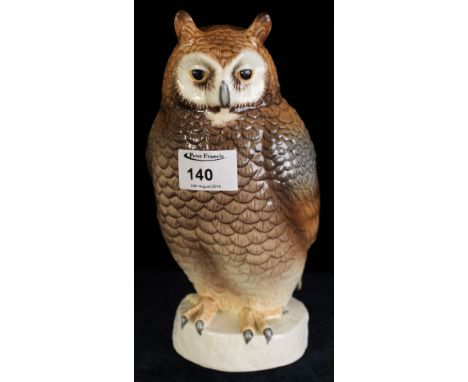 Goebel West German china study of a perching owl, printed and impressed numbers: 3826324.