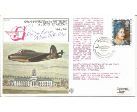 WW2 BOB fighter pilot Edward Donaldson 151 sqn signed RAF first flight cover, biography inside. Single vendor Battle of Brita
