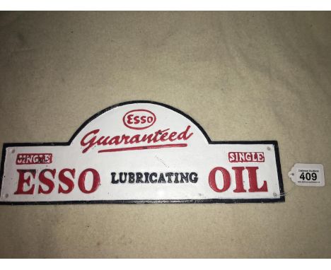 Iron Sign Esso Lubricating Oil 