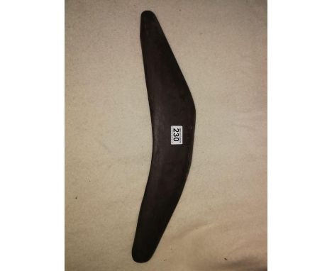 Carved wood boomerang (This item has a 'no return' policy) 