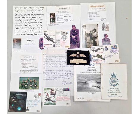 The DambustersA small collection of signatures, letters and ephemera etc. relating to various crew members of the 617 Squadro